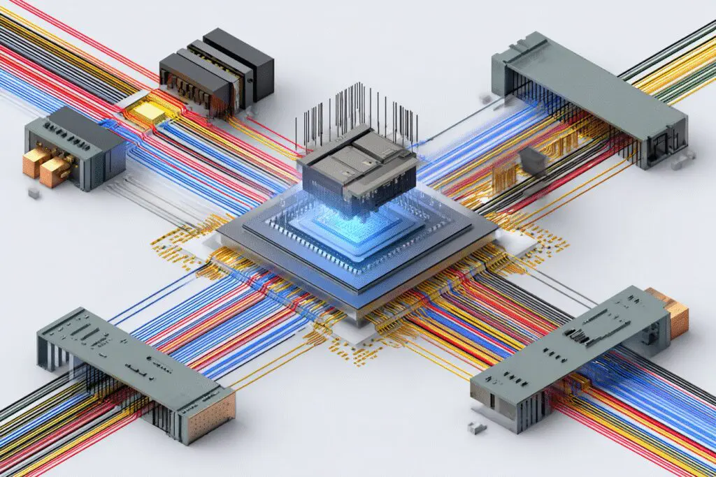 A data superhighway between a CPU and GPU illustrating does RAM help with gaming A data superhighway between a CPU and GPU illustrating does RAM help with gaming
