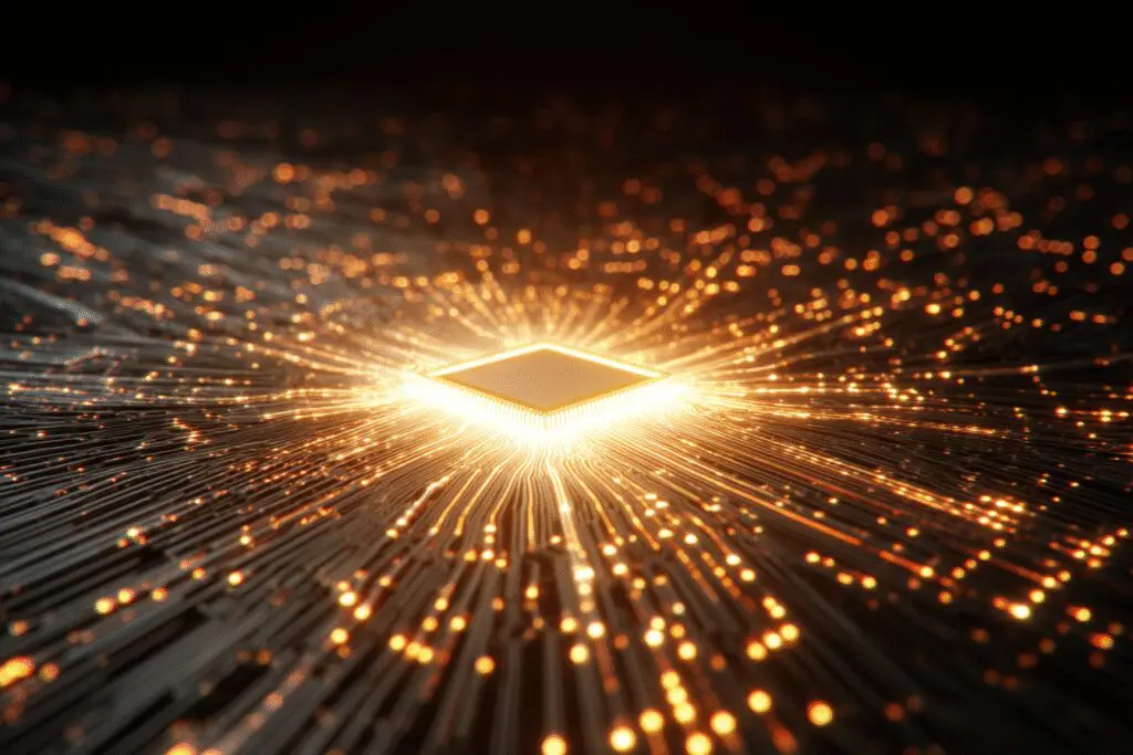 A powerful CPU with light bursting from it a metaphor for how to build CPU for gaming A powerful CPU with light bursting from it a metaphor for how to build CPU for gaming