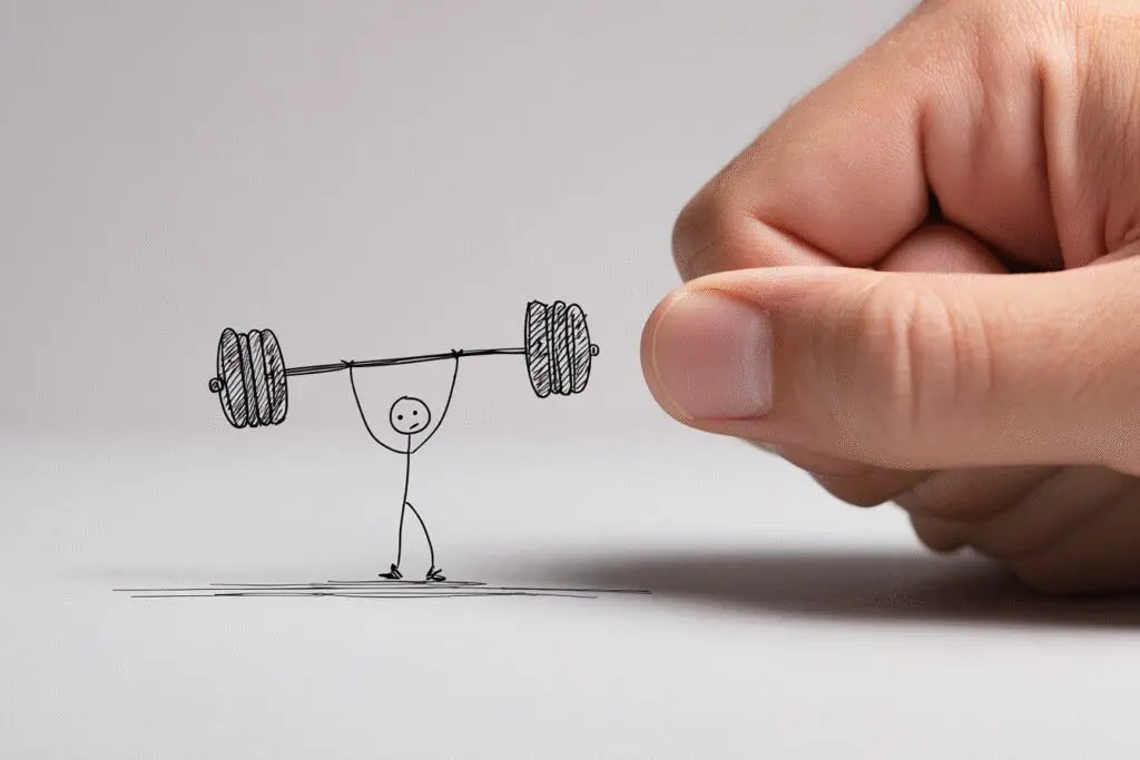 A coach giving a stick figure a heavier weight answering the FAQ on how to improve PC performance for gaming A coach giving a stick figure a heavier weight answering the FAQ on how to improve PC performance for gaming