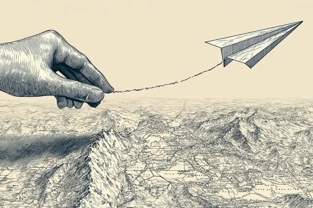 A hand drawing a straight path for a paper airplane a guide for the FAQ on how to improve ping on PC A hand drawing a straight path for a paper airplane a guide for the FAQ on how to improve ping on PC