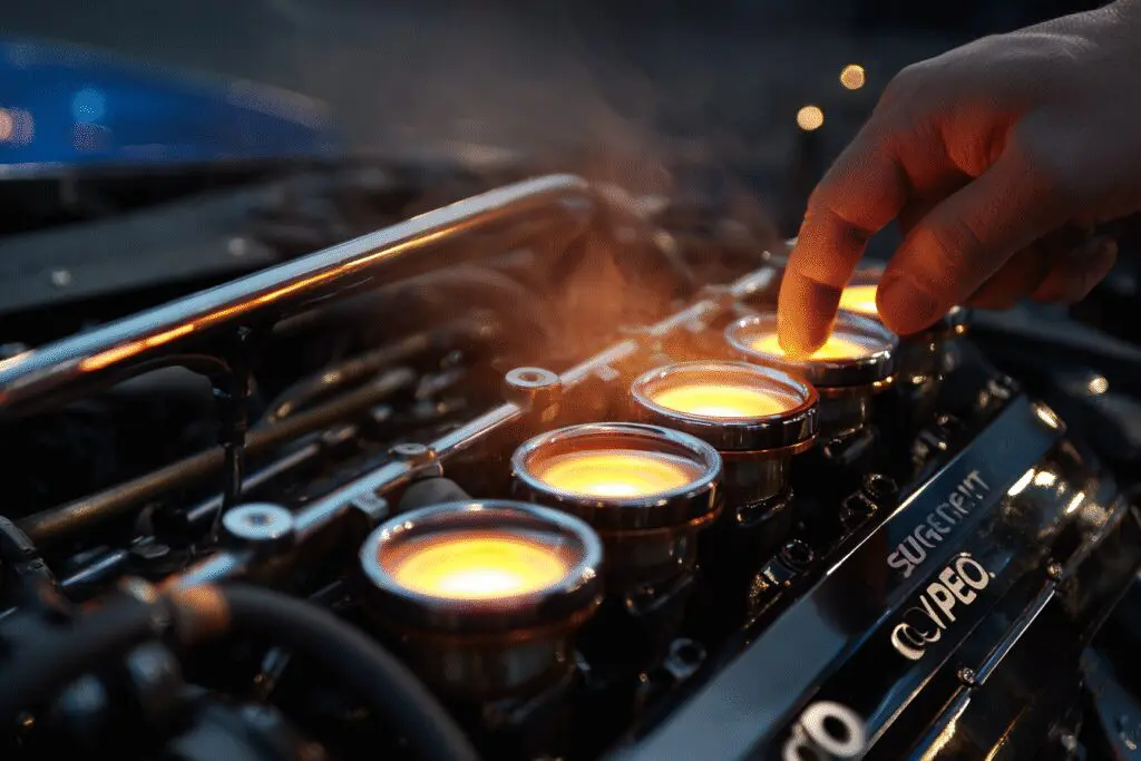 A hand pointing to 6 glowing cylinders in an engine answering the FAQ on how many cores for gaming A hand pointing to 6 glowing cylinders in an engine answering the FAQ on how many cores for gaming