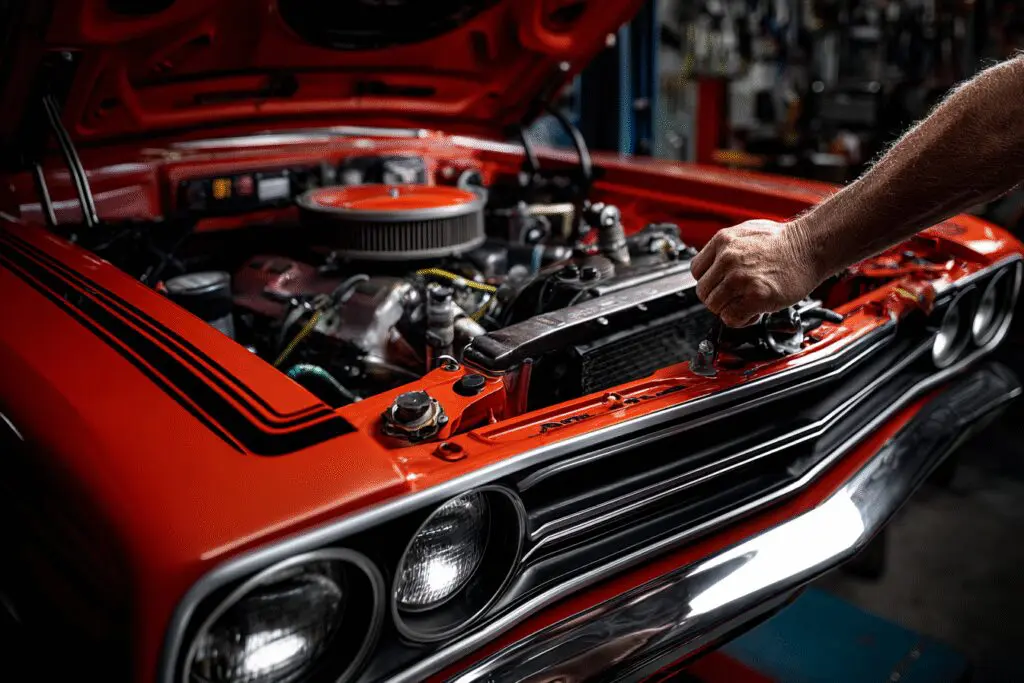 A mechanic upgrading a car engine a metaphor for the FAQ on how long does a gaming PC last