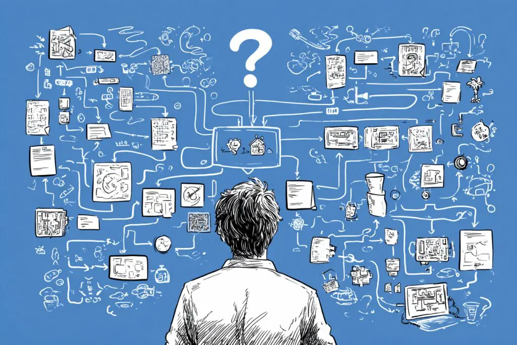 A person following a flowchart to a final motherboard a guide for the FAQ on how to pick a motherboard A person following a flowchart to a final motherboard a guide for the FAQ on how to pick a motherboard