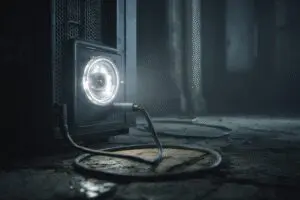 A rapidly spinning electricity meter connected to a gaming PC answering how much power does a gaming PC use