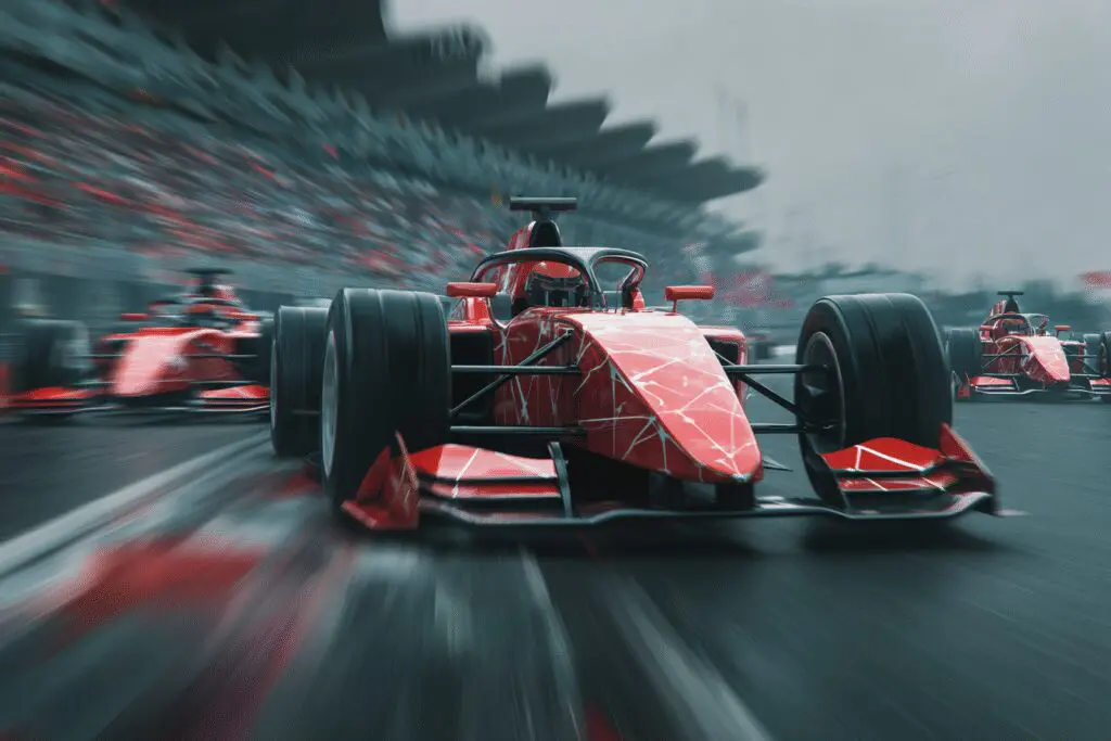 A red race car winning a race answering the FAQ is AMD Radeon graphics good for gaming A red race car winning a race answering the FAQ is AMD Radeon graphics good for gaming