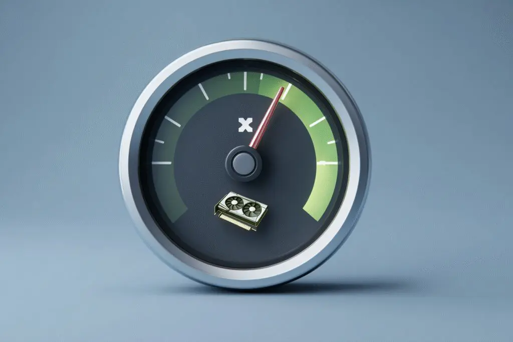 A speedometer pointing to Good answering the FAQ is RTX 3050 good for gaming A speedometer pointing to Good answering the FAQ is RTX 3050 good for gaming