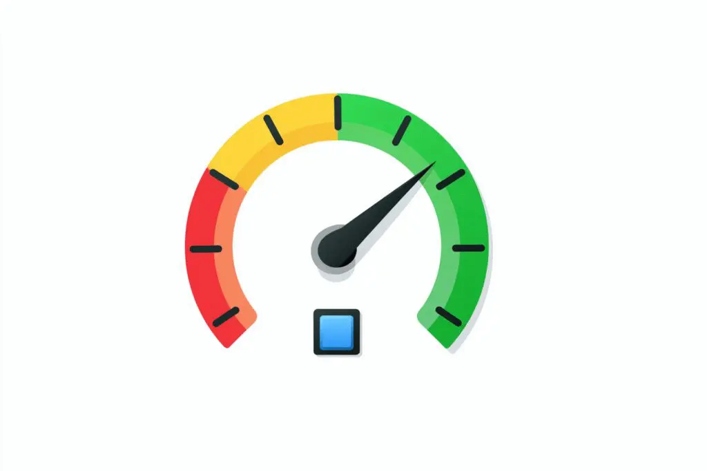 A speedometer pointing to an excellent performance level illustrating the answer to the FAQ is Intel Core i5 good for gaming A speedometer pointing to an excellent performance level illustrating the answer to the FAQ is Intel Core i5 good for gaming