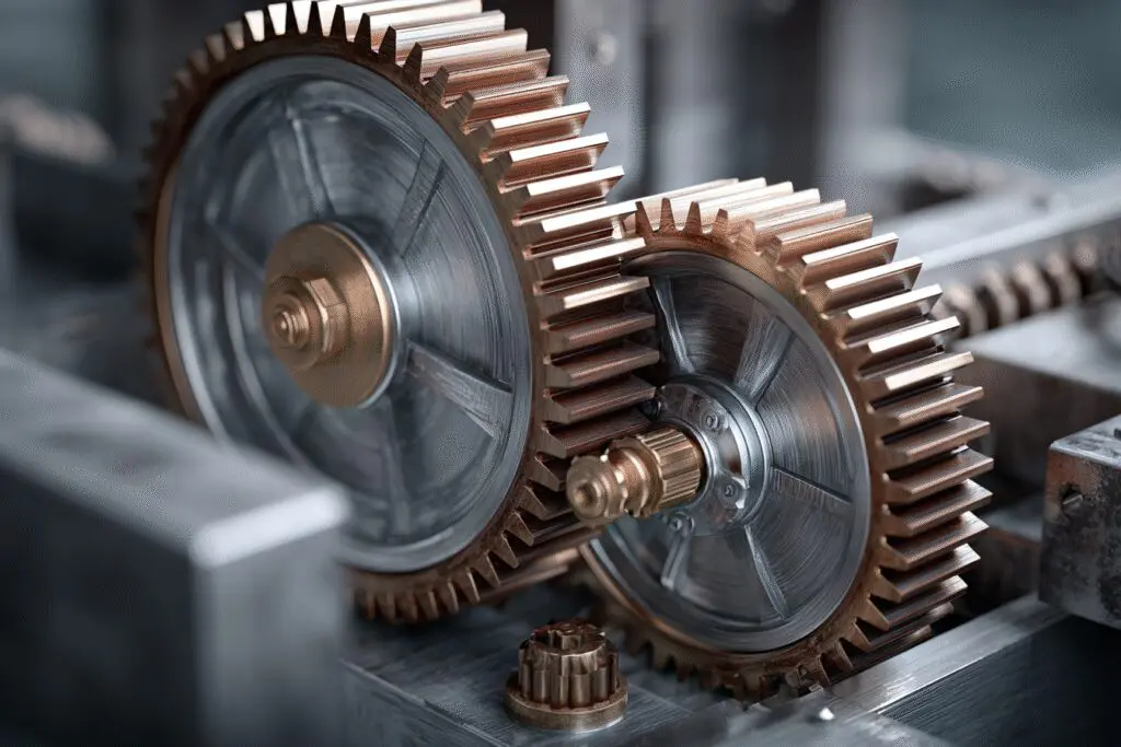 A synchronizer gear locking two other gears together answering the FAQ on what is VSync in games A synchronizer gear locking two other gears together answering the FAQ on what is VSync in games