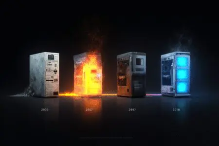 A timeline of a PC being upgraded to extend its lifespan answering how long does a gaming PC last