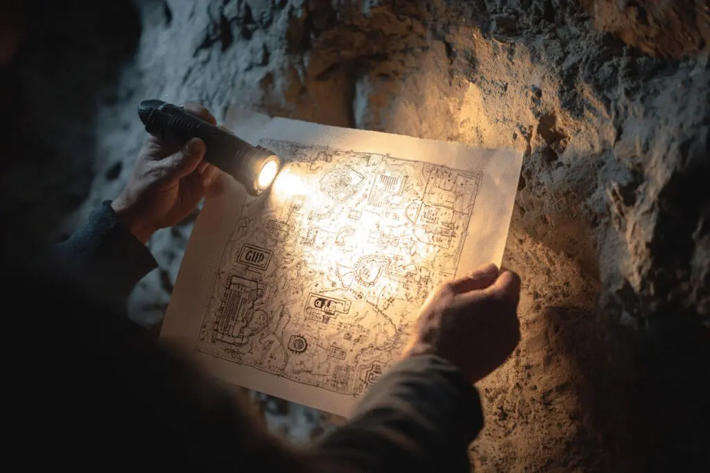 A treasure map leading to PC components answering the FAQ on what to look for in a gaming PC A treasure map leading to PC components answering the FAQ on what to look for in a gaming PC