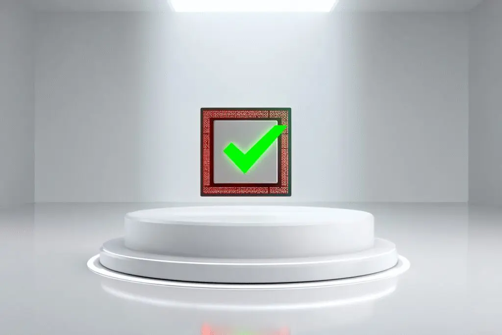 An AMD CPU with a green checkmark a review for is Ryzen 7 7700X good for gaming
