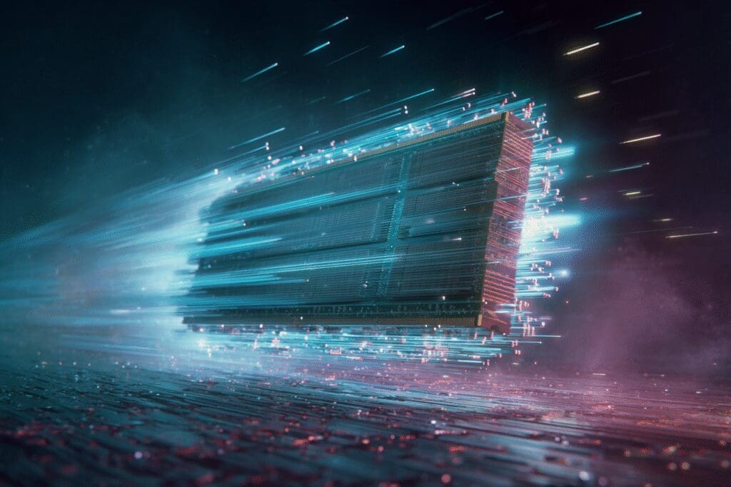 A RAM stick acting as a futuristic shield a metaphor for is 32GB RAM enough for gaming
