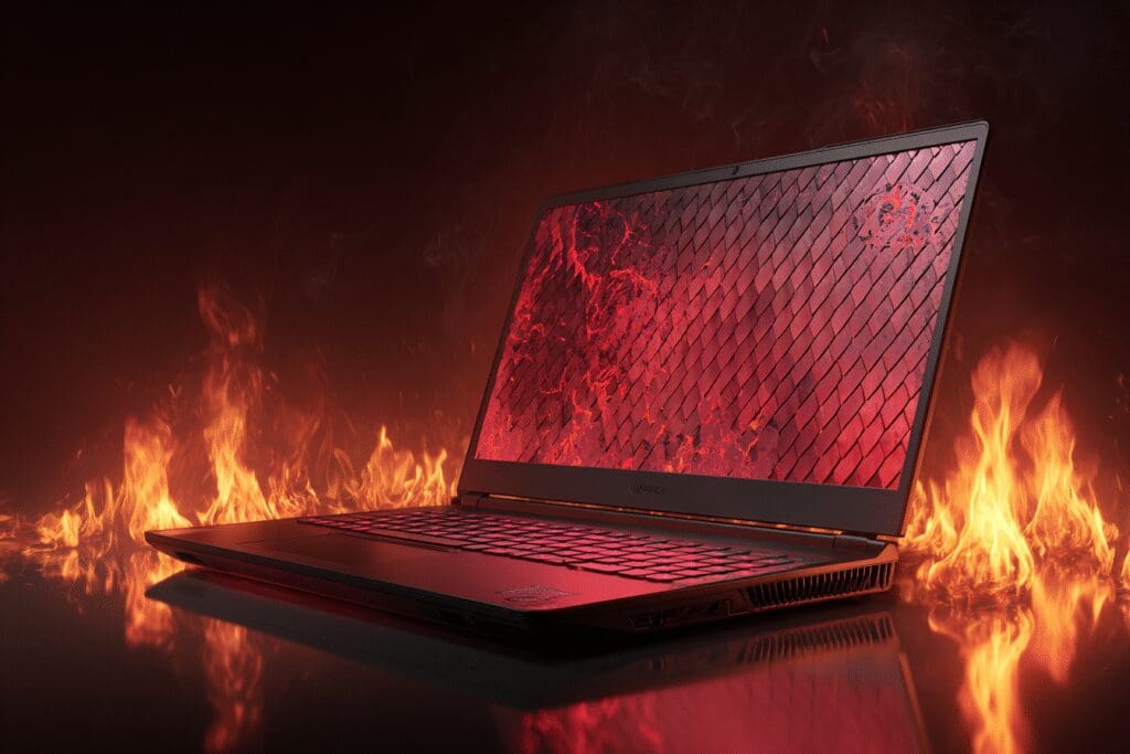 A laptop with dragon scales enduring fire a visual for the FAQ is MSI a good gaming laptop
