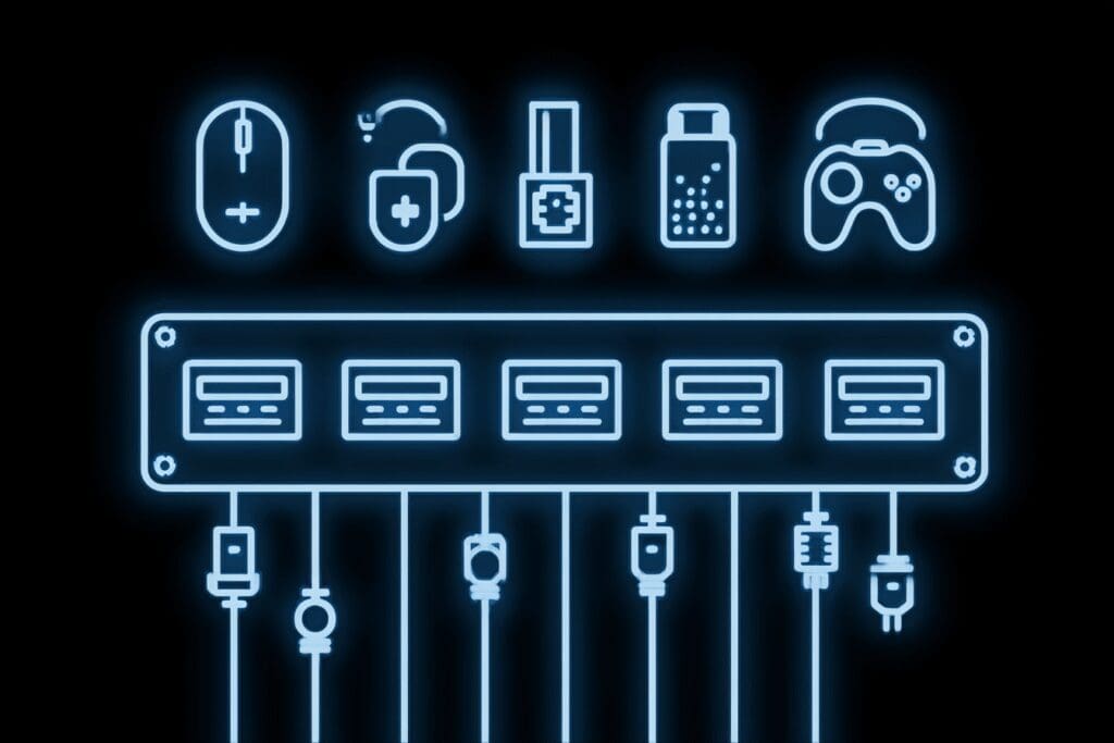 A motherboards ports connected to many devices answering the FAQ how many USB ports does my motherboard have