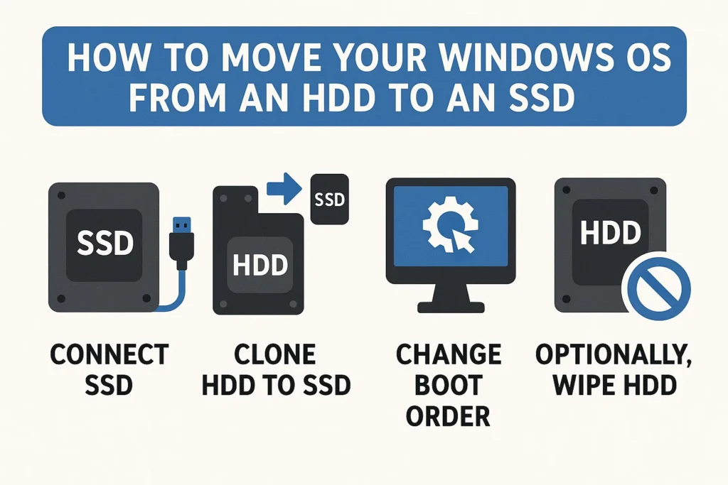 how to move your windows os from an hdd to an ssd